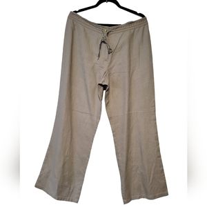 Mark & Spencer  Women's Wide Leg Trousers Elastic Waistband Size UK 16 Long.